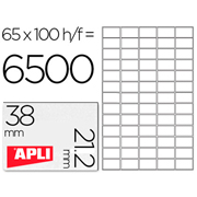 APLI ETIQUETA IMPRESORA 38x21,2mm 65x100-PACK 01283